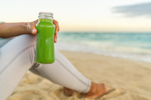 Healthy green juice detox smoothie
